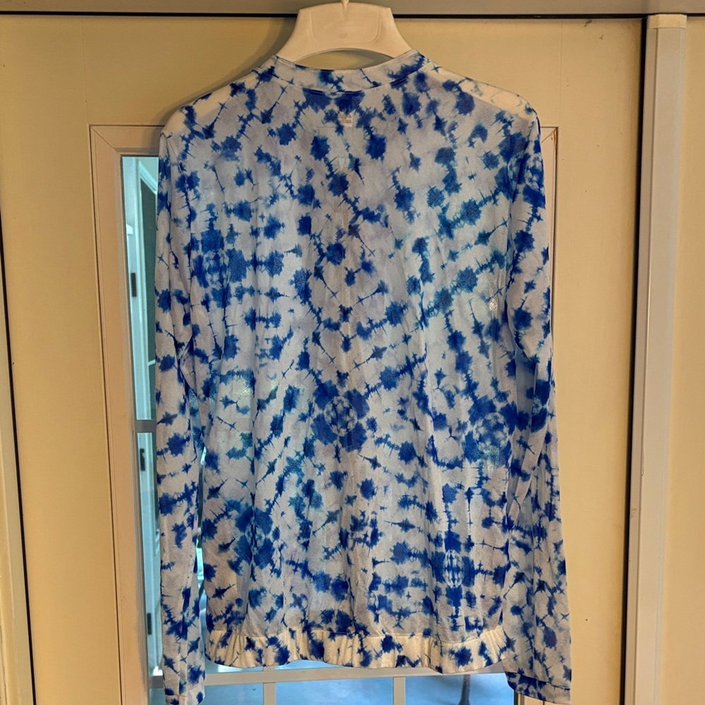 Luli Fama of Miami Beautiful Mess Gold Zipper Bomber Jacket Multicolor - Picture 6 of 7